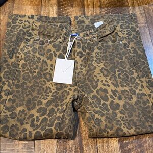 Aelfric Eden Brown Leopard Print Pants